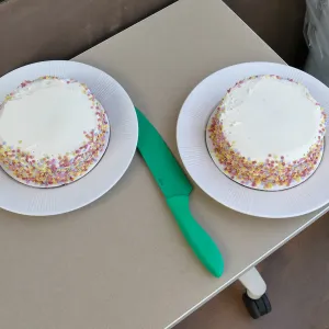 Cakes, farewell celebration for Katelin Rabuck