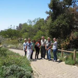 Joan Evans leading a tour