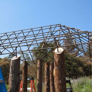 Construction of Herb Parker's â€˜Haven' labyrinth
