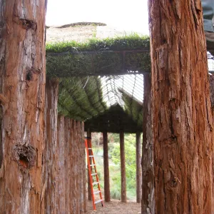 Construction of Herb Parker's â€˜Haven' labyrinth