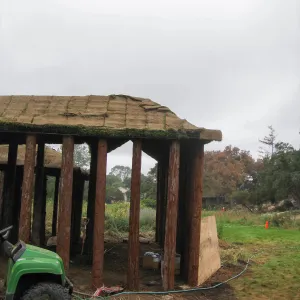 Construction of Herb Parker's â€˜Haven' labyrinth