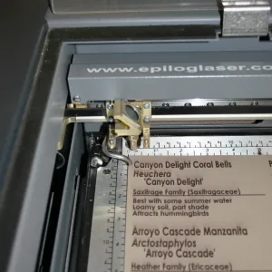New laser engraver at Horticulture Unit
