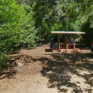 Families visiting the Cali-Pop casita