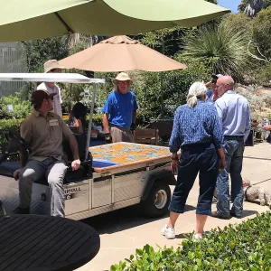 Installation of â€œAfter the Rainsâ€ mosaic by Patti Jacquemain