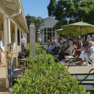 Dedication ceremony for â€œAfter the Rainsâ€ mosaic by Patti Jacquemain