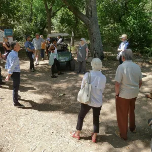 Garden's Board of Trustees visit the Garden Casitas