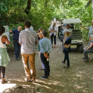 Garden's Board of Trustees visit the Garden Casitas