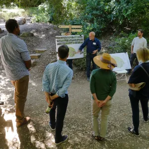 Garden's Board of Trustees visit the Garden Casitas