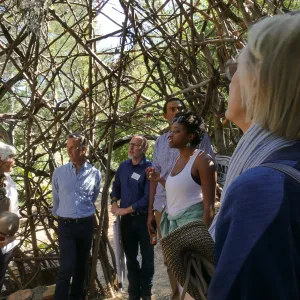 Garden's Board of Trustees visit the Garden Casitas