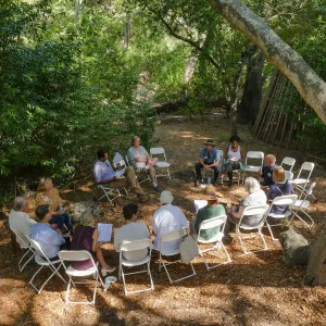 Garden's Board of Trustees visit the Garden Casitas