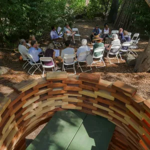 Garden's Board of Trustees visit the Garden Casitas