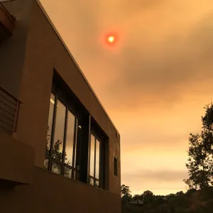 Smoke from Rey Fire