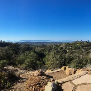 View to islands from Island View Garden