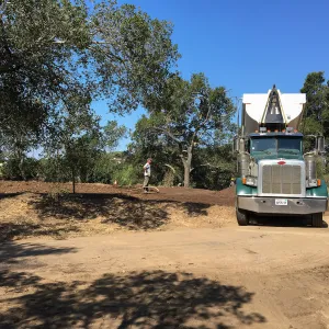 Hansen Site, start of Hort Barn building