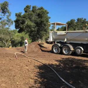 Hansen Site, start of Hort Barn building