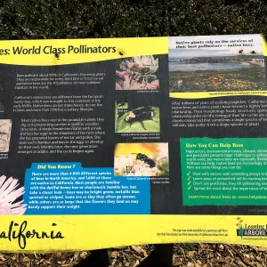 Signage at Leaning Pine Arboretum, Cal Poly San Luis Obispo