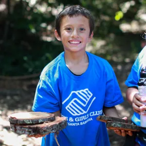 Boys and Girls Club visit to the Garden
