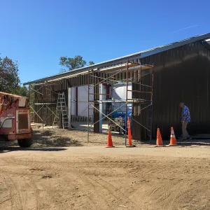 Hort Barn construction