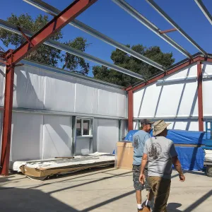Hort Barn construction