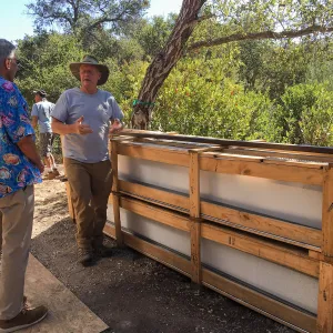 Hort Barn construction, Ed Marini, Dave Kershaw