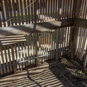 Repair of Garden Growers Lath House, southeast corner