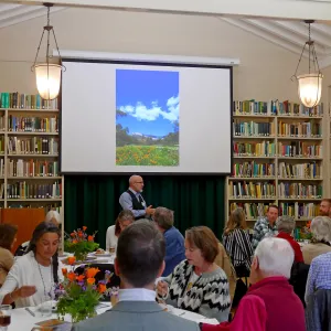 Steve Windhager addressing the 2020 Blaksley Bliss Brunch