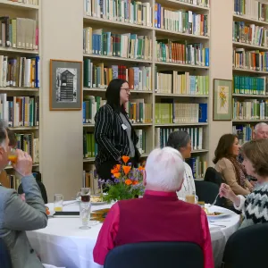 Rita Boss addressing the 2020 Blaksley Bliss Brunch