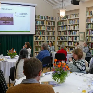 Joe Rothleutner speaking at the 2020 Blaksley Bliss Brunch