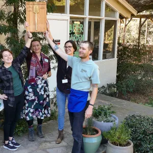 Pancake Race 2020, winning team