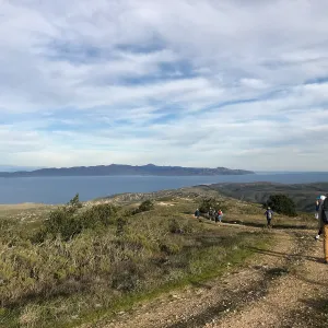 View of Santa Cruz Island, Hike to Black Mountain