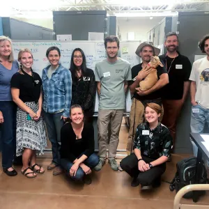 WeDigBio curatorial work party in the herbarium