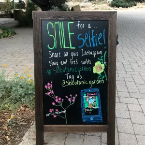 Instagram selfie chalkboard sign