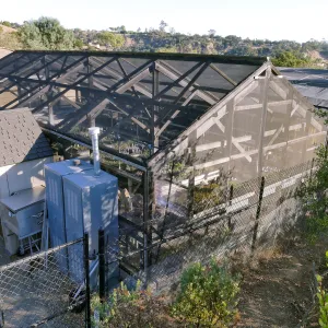 Northwest Corer of the Liner House at Horticulture Unit