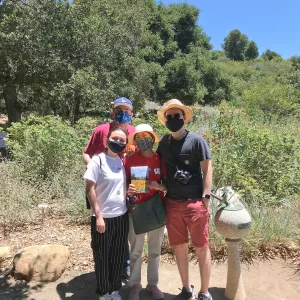 Garden visitors at reopening