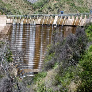 Juncal Dam Spillway, Jameson Lake, Santa Barbara, California, Thomas Fire Survey - Mapping Recovery project