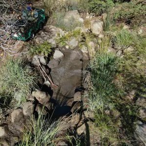 Upper Pond in the Arroyo Section during cleanout project