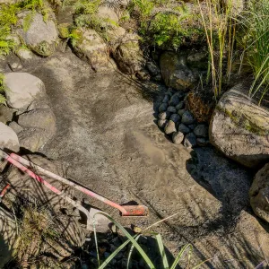 Upper Pond in the Arroyo Section during cleanout project