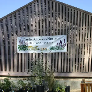 Garden Growers Nursery 30th Anniversary Banner