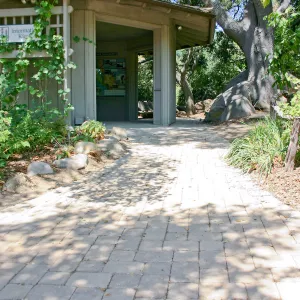 North east entrance to the Information Kiosk