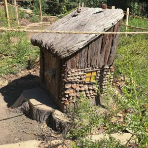 Refurbished gnome houses returned to the Maze.