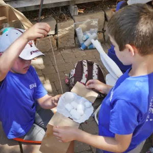 Plantastic Problem Solvers Summer Camp, parachute activity