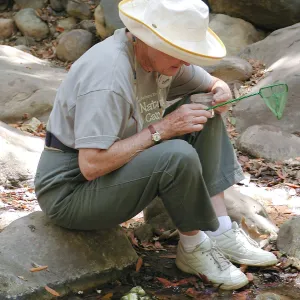 Summer Camp 2003, looking for creatures in Mission Creek