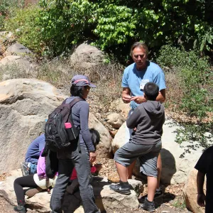 Docent led Chumash Uses of Plants tour for 2nd graders from Norman Brekke School