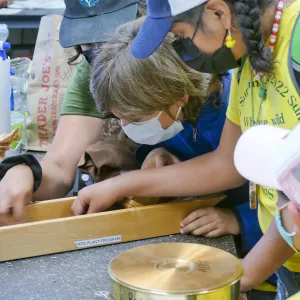 Jr. Naturalist Summer Camp Seed Cleaning Activity