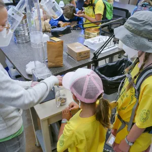 Jr. Naturalist Summer Camp Seed Cleaning Activity