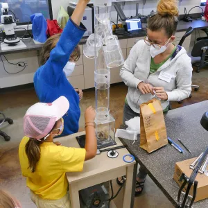 Jr. Naturalist Summer Camp Seed Cleaning Activity