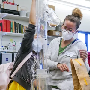 Jr. Naturalist Summer Camp Seed Cleaning Activity