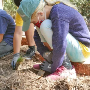 Jr. Naturalist Summer Camp Planting Activity