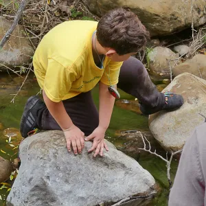 Neighbors in Nature Summer Camp, Mission Creek exploration activity