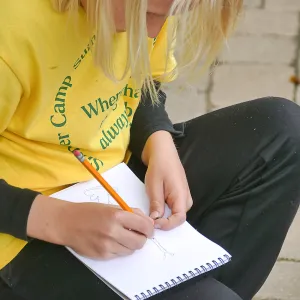 Neighbors in Nature Summer Camp, Plant identification and journaling activity